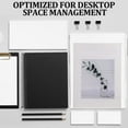 thumbnail image 6 of OFFIGAM 6-Pack White Plastic Document Storage Boxes with Clear Lids, File Organizers for Office and Home Use, 6 of 8