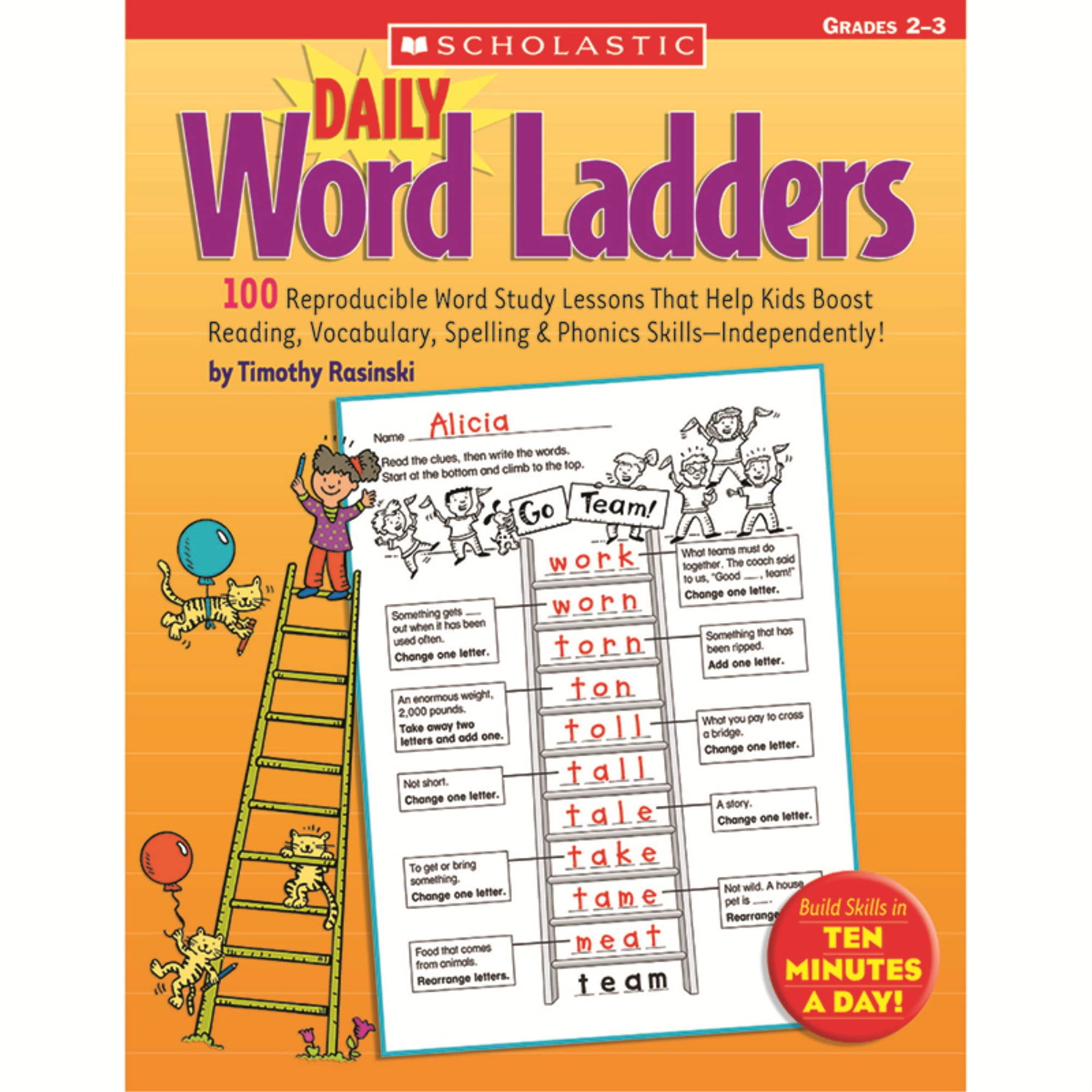 Daily Word Ladders: Daily Word Ladders: Grades 2-3 : 100 Reproducible Word  Study Lessons That Help Kids Boost Reading, Vocabulary, Spelling & Phonics  Skills--Independently! (Paperback) - Walmart.com