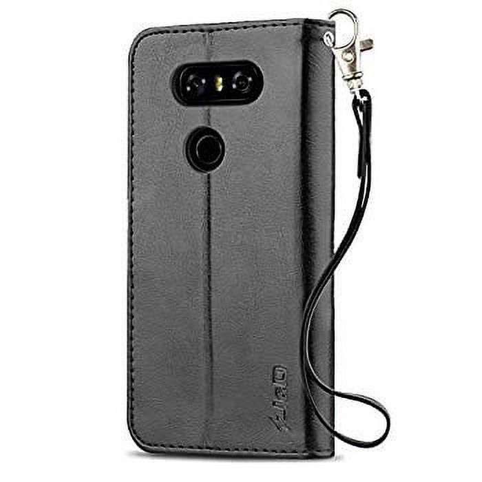 J&D Case Compatible for LG V35 Case/LG V35 ThinQ Case/V30S Case/V30S ThinQ Case/LG V30/LG V30 Plus Case, [Wallet Stand] [Slim Fit] Heavy Duty Protective Shockproof Flip Wallet Case for LG V30 Case - image 5 of 6