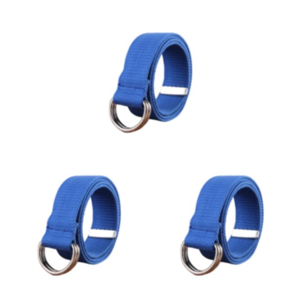 Sonducket Cinturón de metal de lona para hombres y mujeres, reemplazo que no se desvanece, fácil de combinar, anillo doble antioxidante, Type1 NO1