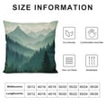 thumbnail image 5 of COMIO  Beautiful Green Mountain Landscape Rustic Farmhouse Style Decorative Throw Pillow Cover Cushion Case for Sofa Couch Housewarming Gift Home Decor, 5 of 5