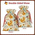 thumbnail image 2 of KLL Whimsical Fox Floral Garden for Christmas Gift Bag,Holiday Bags for Gifts Christmas Bags & Drawstring Gift Pouch Reusable Holiday Gift Bags & Party Favor Bags (1 PCS)-Medium, 2 of 9