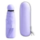 thumbnail image 3 of Paraguas de viaje para hombres y mujeres, miniparaguas de verano, protección solar, para Violeta con Estuche, 3 of 9