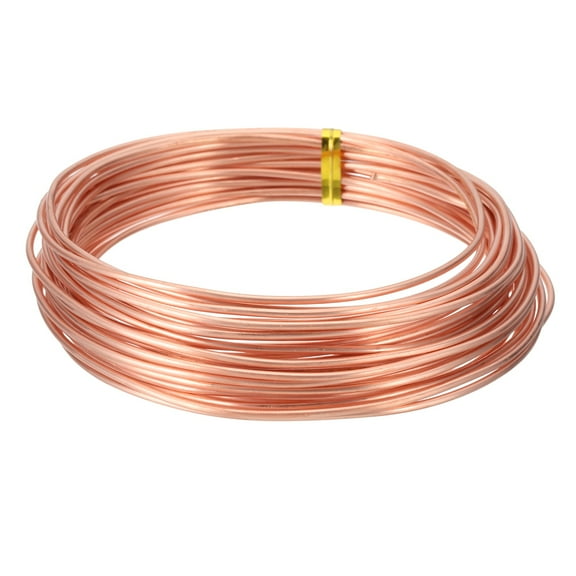 99.9% Pure Copper Wire for Jewelry Making, 14 Gauge (1.6mm) Copper Craft Wire 24.6 Feet