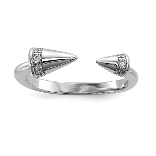 Bague en Zircone Cubique en Argent Sterling 925 Pierre