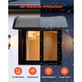 thumbnail image 3 of KFFKFF Door Awning for Entrance 30 x 39 in, Outdoor Window Canopy with Drainage & ABS Bracket, Weather Protection from Rain, Snow, Sun, Polycarbonate Cover for Porch, Patio, Smoky Gray, 3 of 9
