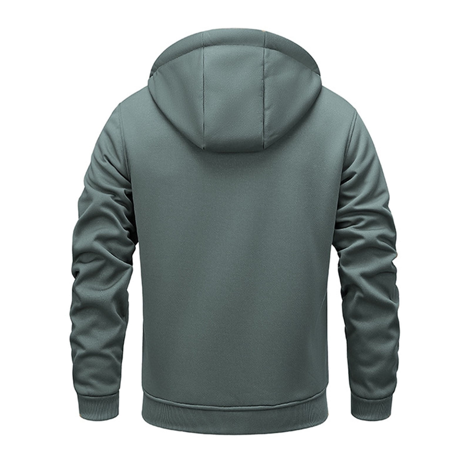 Xzbqbs Men's Sherpa Hooded Jacket Fleece Lined Zip Up Warm Hoodies Sweatshirt Full Zip Up Sweat Hooded Coat Winter Jacket for Men