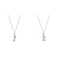 thumbnail image 1 of (2-Pack) Rinsvye 26 English Letters Full Men's Jewelry Pendant Necklace for Women Mens Chains Rhinestone Necklaces A Z Pendants for Necklaces 26 Alphabet initial Necklaces Y Necklace for Teen, 1 of 9