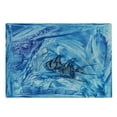 thumbnail image 2 of Watercolor Flower Cutting Board, Small Fish Creepy Snow Cover Ice Crystal Labyrinth Aquatic Ocean Inspired Art, Decorative Tempered Glass Cutting and Serving Board, Large Size, Blue, by Ambesonne, 2 of 5