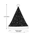 thumbnail image 3 of Fuzoiu Space Galaxy Print Santa Hat Christmas Hat for Adults,Santa Hats with Pompom, Unisex Xmas Holiday Hat for Christmas New Year Festive Party Supplies, 3 of 6