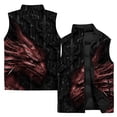 thumbnail image 3 of Abrigo de hombre duradero Butterfly Weste, chaquetas de plumón con diseño de dragón fresco y animal para hombre, chaleco acolchado cálido y moderno a la moda 2024 para hombre, chaleco contra el viento, 3 of 4