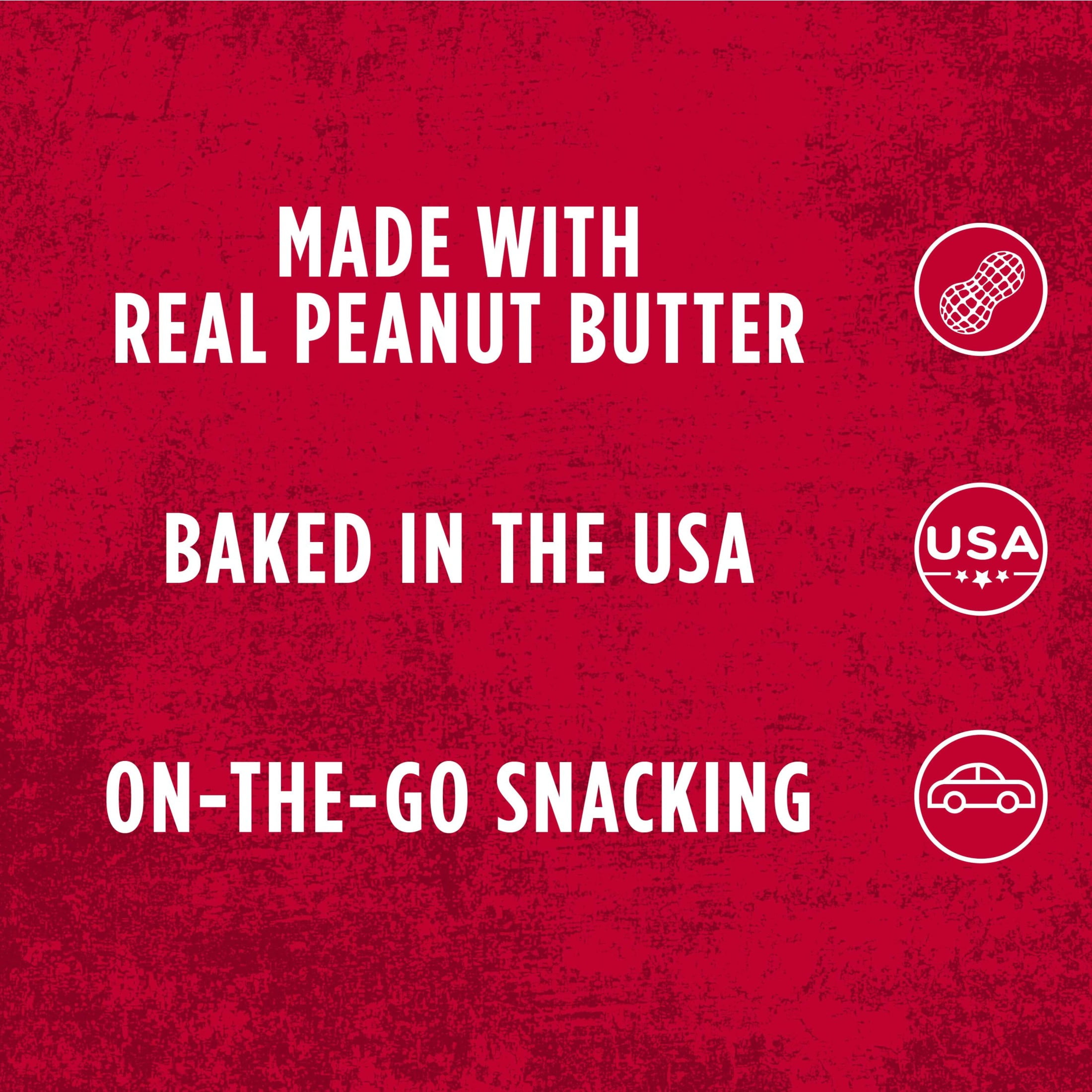 (3 pack) Austin Peanut Butter on Cheese Sandwich Crackers, Single Serve Snack Crackers, 20 Count