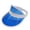 Blue, variant on Unisex Retro Neon PVC Sun Visor Hat, Transparent Plastic UV Protection Golf Tennis Beach Cap with Elastic Back for Summer Outdoors,Yellow