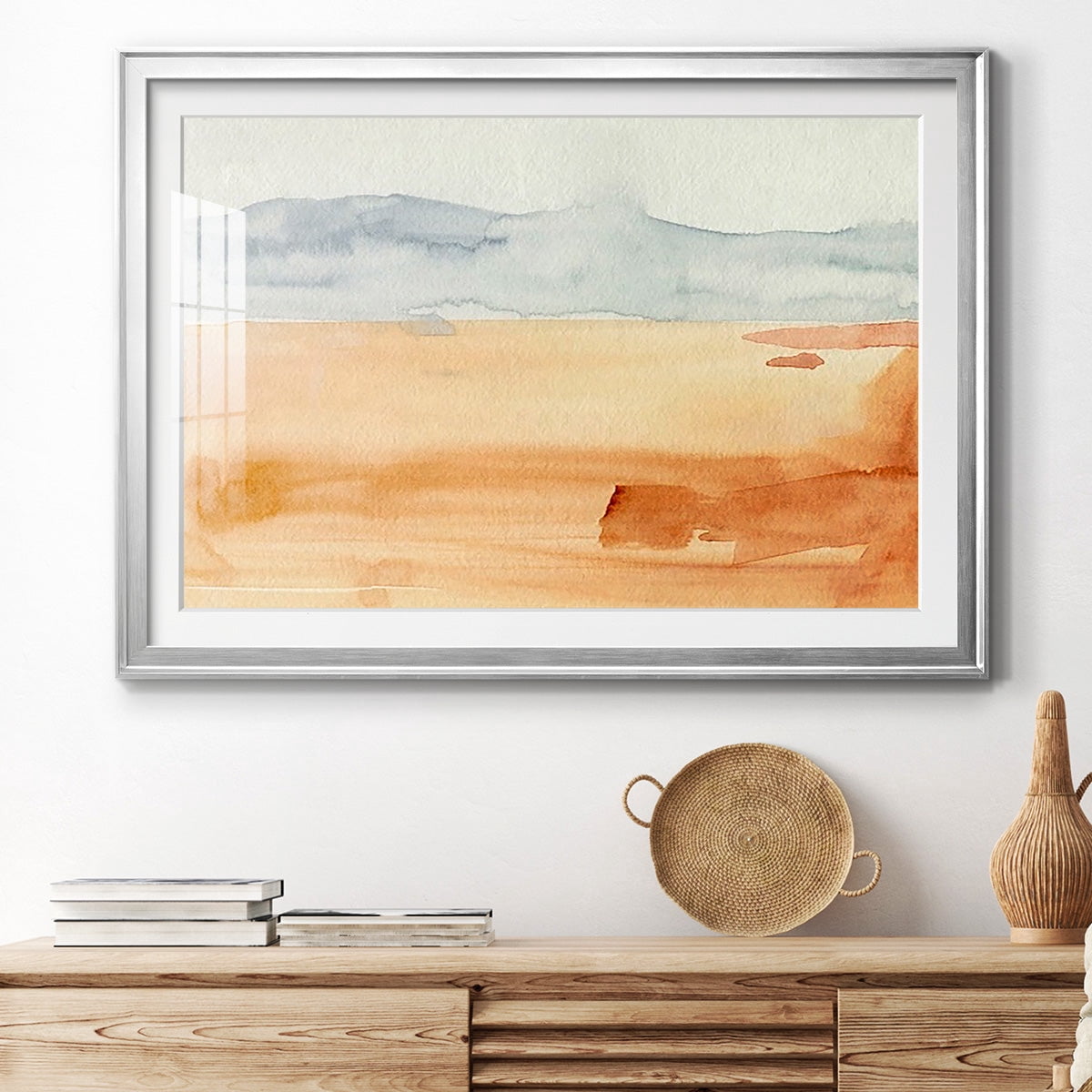 Ash Blue Horizon II Premium Framed Print - Ready to Hang