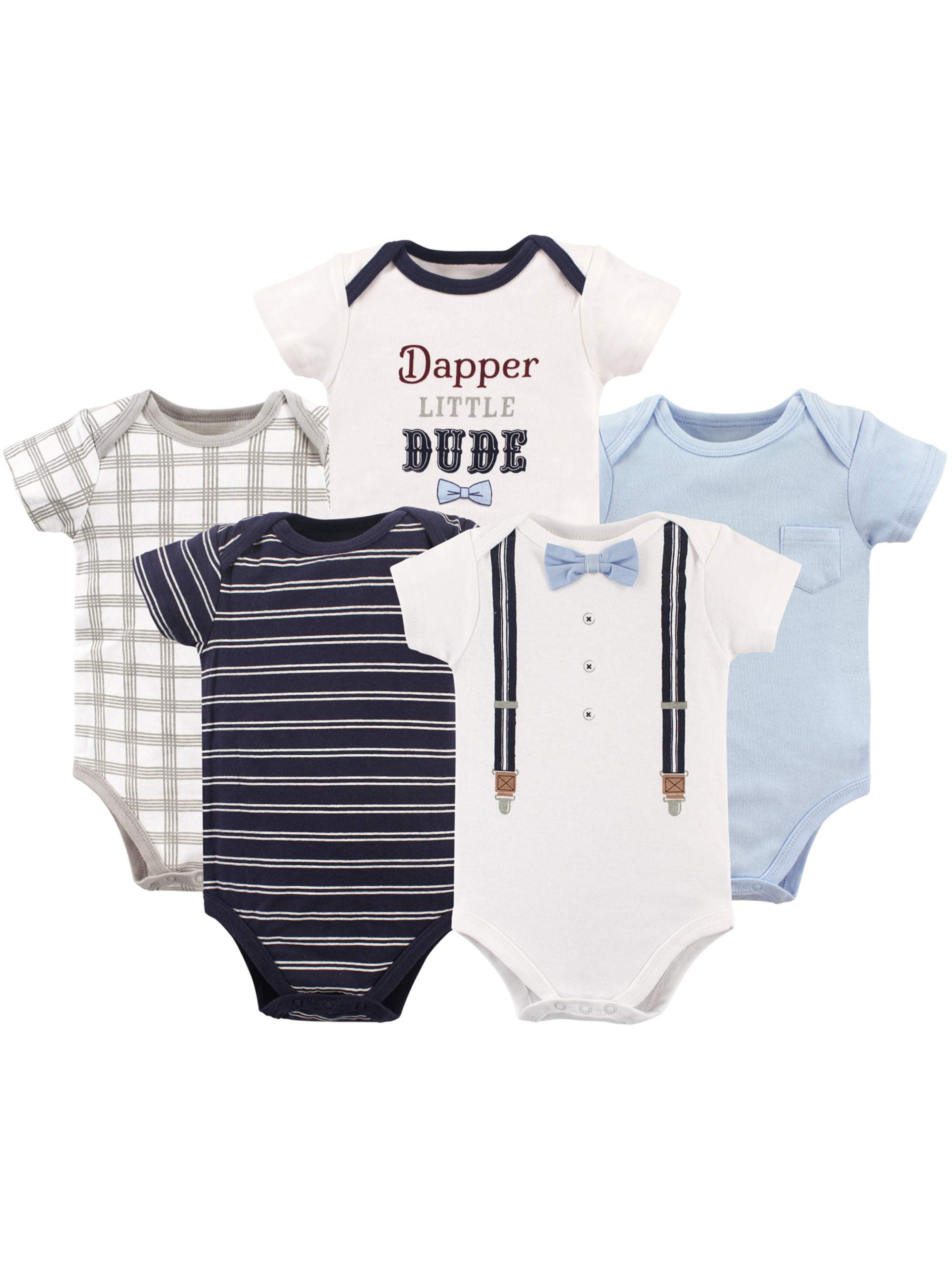 Little Treasure Baby-Boys Infant Cotton Bodysuits
