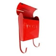 thumbnail image 4 of NACH Euro Series Modern Mailbox, Decorative Mail Holder, Wall Mount Mailboxes for Outside, Rust Resistant Galvanized Metal Mailbox, 12" x 11" x 4.5", Red, MB-44766, 4 of 5
