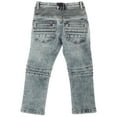 thumbnail image 2 of X RAY JEANS  Toddler Boy's Stretch Moto Jeans, Bleach, 3T, 2 of 5