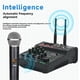 thumbnail image 5 of Mezcla de Audio con Micrófono Inalámbrico UHF, Consola Mezcladora Estéreo de 4 Canales, Bluetooth, USB para DJ, Karaoke, Grabación en PC., 5 of 5