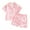 Pink, variant on Bagilaanoe 2Pcs Little Boy Girl Satin Pajamas Set Toddler Daisy Print Short Sleeve Shirt and Shorts 1T 2T 3T 4T 5T 6T 7T Kids Summer Sleepwear Loungewear