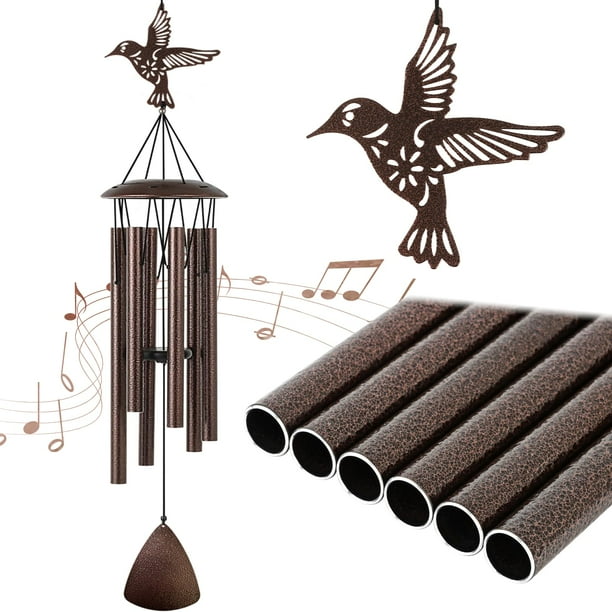 Campanillas de viento Doopeer, 94 cm, color colibrí, tono bronce