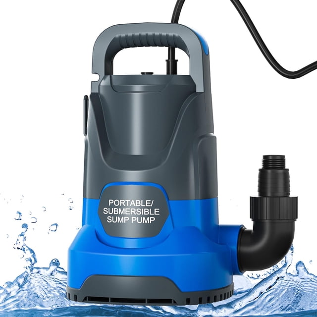 Bomba de agua PANRANO 1.1HP sumergible 4700GPH portátil