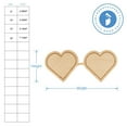thumbnail image 2 of Heart Sunglasses Wood Cutouts 6-inch, 1/8 inch Thick, Pack of 10 Summer/Valentines Crafts for Gifts and Girls® D®cor, by Woodpeckers, 2 of 5