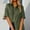 Z002-Green, variant on Women's Button Down Shirt Short Sleeve Collared Solid Work Blouses with Pocket Summer Beach Casual Business Tunic Tops Z001-Army Green L