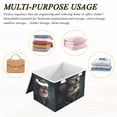 thumbnail image 7 of Storage Box With Lid 16.5x12.6x11.8In Foldable Stacked Household Storage Box Steampunk Cute Cat, 7 of 7