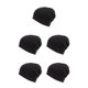 thumbnail image 2 of Qarigey Apilable Beanie Bonnet Caps Seasonal Casual Headwear Térmico De moda Ajustable Sombrero de punto Negro Type2 NO2, 2 of 6