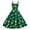 Green, variant on Women's St Patricks Day Print Dress Sleeveless Shamrock Dress in Irish Festivals Party (Green, L)