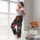 thumbnail image 5 of Balery Wonderful Time Christmas Pantalones de pijama para mujer, pijamas ultraligeros, pantalones de estar por casa-XX-Large, 5 of 6