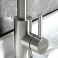 thumbnail image 6 of Eclife 15.75" Pull-Down Kitchen Faucet Sprayer with Water Lines, 4.42lbs High Arc Single Handle Sink Commercial Modern RV Stainless Steel, Brushed Nickel, 6 of 11