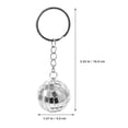 thumbnail image 5 of Raindrops Mirror Disco Keychain Party Decoration Plastic Zinc Alloy Versatile Accessory, 5 of 8