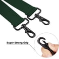 thumbnail image 2 of Buyless Fashion 2 pack Suspenders for Men - 48" Adjustable Straps 1 1/4" - X Back with Black Hooks - 5141-2-Hunter-Green, 2 of 7