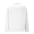 thumbnail image 5 of FRSASU Tops for Women Zip up Hoodless Sweatshirt Ladies Solid Color Long Sleeve Casual Loose Lightweight Jacket White, 5 of 9