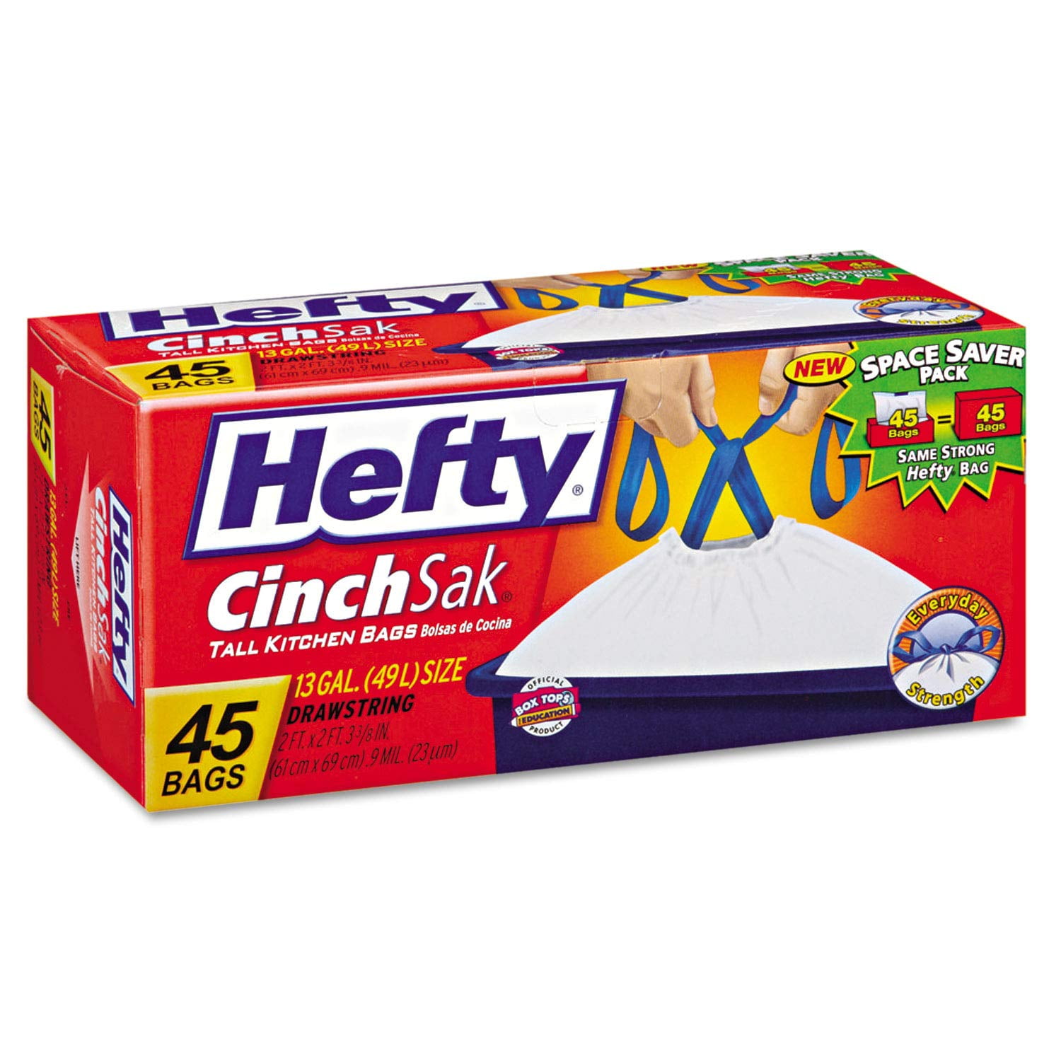 Hefty CinchSak Tall Kitchen Garbage Bags (Pack of 3)