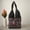 Black, variant on Women's Cotton Embroidered Elephant Tote Shoulder Bag, Red