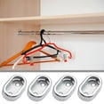 thumbnail image 2 of Aluminum Alloy Silver Clothes Rail Holder for Home Use Durable Anti-Rust 10 Pieces, 2 of 8