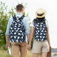 thumbnail image 6 of Balery Swan Vintage Canvas Backpack for Men and Women - Large Capacity, Durable Travel Laptop Bag for School, Work, Hiking, and Outdoor Activities-Small, 6 of 7
