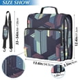 thumbnail image 2 of FORMRS Zipper Binder with Shoulder Strap 2-inch Ring 500 Sheet Capacity File Bag, Cube Stripes, 2 of 5
