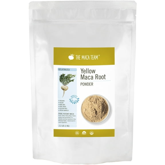 Organic Gelatinized Yellow Maca Powder 1 kg