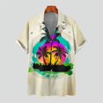 thumbnail image 3 of Nuevas camisas hawaianas para hombre, estilo tropical, estampado de flores, camisas Aloha de manga corta, estilo cubano, camisas informales de verano para vacaciones de gran tamaño, 3 of 5