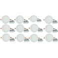 thumbnail image 1 of American Imaginations 12 Pieces Set Of 4-in. W Round Aluminum Semi-Recessed Pot Lights In White AI-29244, 1 of 6