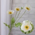 thumbnail image 2 of 4 Heads Artificial Bouquet Simulation Poppies Fake Silk Flower For Home Wedding Party Decoration, 2 of 8
