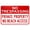 Warning Sign 3, variant on Private Property Authorized Personnel Only Trespassers Will Be Prosecuted Warning Sign - 8"x12" Security Metal Sign for Business Office Road Street Home Yard Wall, Restricted Area