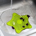 thumbnail image 6 of Kitchen Floor Drain Shower Drain Hair Catcher Silicone Hair Plug Hair Catcher With Suction Cup Shower Drain Cover Suitable For Bathroom Tub And Kitchen Easy To Install And Clean Green, 6 of 8