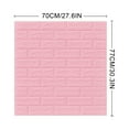 thumbnail image 3 of Pegatinas de pared DIY 3D ladrillo PE espuma papel tapiz paneles habitación calcomanía piedra decoración relieve A pegatina, 3 of 3