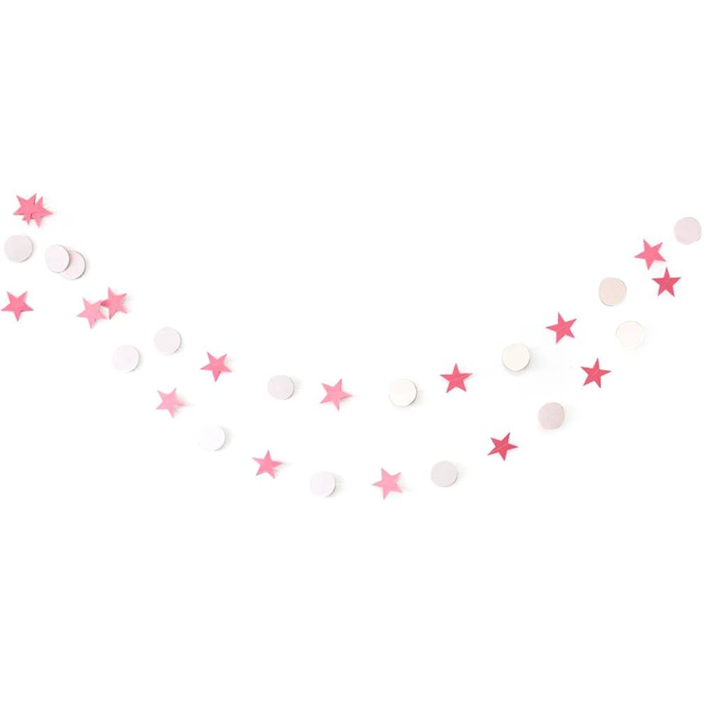 4m Wall Hanging Banner Paper Star Garlands Christmas Tree Wedding Party Decor