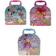 On The Go Sidewalk Chalk Assortment "Styles May Vary", Includes 7 chalk sticks, a stencil, and a chalk tin with a chalkboard