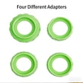 thumbnail image 3 of AOOOWER Pack Of 4 Condiment Squeeze Bottle Cap With Adapter for Precise Control Sauce Bottle Flipped Top Screw Lid Replacement, 3 of 10